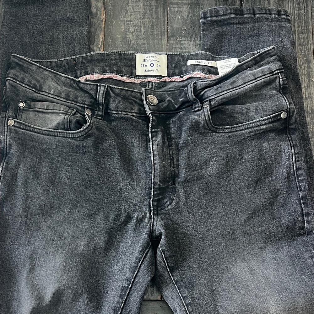 Ben Sherman Charcoal Skinny Jeans